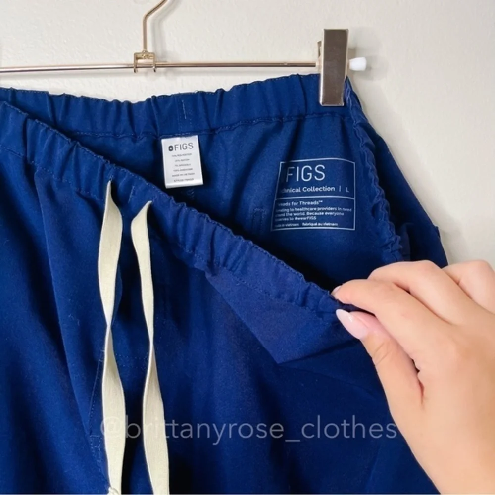 FIGS PISCO Men’s Basic Straight Leg Scrub Pants Navy Technical FIONx